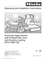 Miele KFN 14927 SD ed Operating And Installation Manual