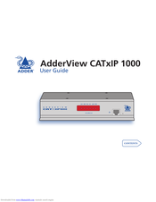 ADDER AdderView CATxIP 000 User Manual
