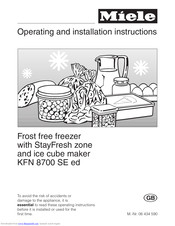 Miele KFN 8700 SE ed Operating And Installation Manual