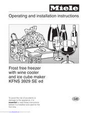 Miele KFNS 3929 SE ed Operating And Installation Manual