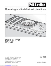 Miele CS 1411 Operating And Installation Manual
