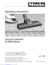 Miele S 4782 Operating Instructions Manual