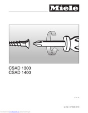 Miele CSAD 1300 Operating Instructions Manual