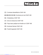 Miele CSAF 400 Operating Instructions Manual