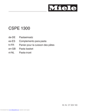 Miele CSPE 1300 Operating Instructions Manual