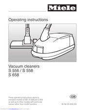 Miele S 556 Operating Instructions Manual