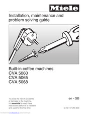 Miele CVA 5060 Installation And Maintenance Manual