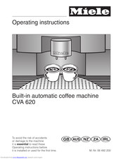 Miele CVA 620 Operating Instructions Manual