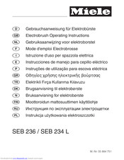 Miele Powerbrush SEB 234 L Operating Instructions Manual