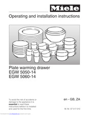 Miele EGW 5050-14 Operating And Installation Manual