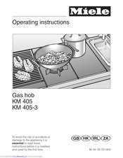 Miele KM 405-3 Operating Instructions Manual