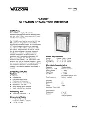 Valcom V-136RT Instruction Manual