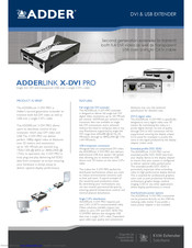 ADDER ADDERLINK X-DVI PRO Specification