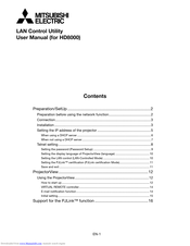 Mitsubishi HD8000 User Manual