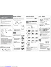 Nikon CoolPix S202 Quick Start Manual