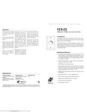 Niles VCS-2S Owner's Manual