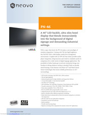 AG Neovo PN-46 Specifications