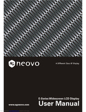 AG Neovo E-W22 User Manual