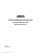 ADTRAN AOS Version R10.1.0 Command Reference Manual