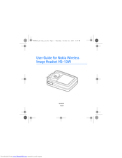 Nokia hs-13w - Wireless Image Headset User Manual