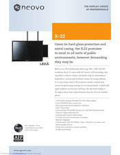 AG Neovo X-22 Specifications