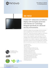 AG Neovo RX-W22 Specifications