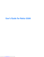 Nokia 5500 User Manual