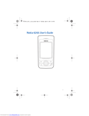 Nokia 6265 User Manual