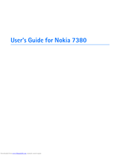 Nokia 7380 - Cell Phone 52 MB User Manual