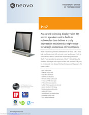 AG Neovo P-17 Specifications