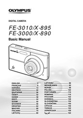 Olympus FE 3000 - Digital Camera - Compact Basic Manual