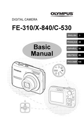Olympus FE 310 - Digital Camera - Compact Basic Manual