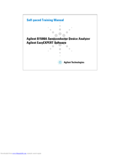 Agilent Technologies B1500A Self-Paced Training Manual