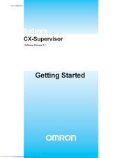 Omron CX-Supervisor Getting Started Manual