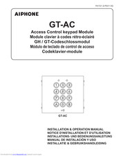 Aiphone GT-AC Installation And Operation Manual
