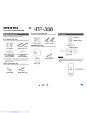 Onkyo HTP-358 Instruction Manual