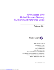 Alcatel-Lucent OmniAccess 5740 Cli Command Reference Manual