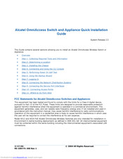 alcatel OmniAccess 2.0 Quick Installation Manual