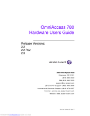 Alcatel-Lucent OmniAccess 780 User Manual