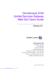 Alcatel-Lucent OmniAccess 5740 User Manual
