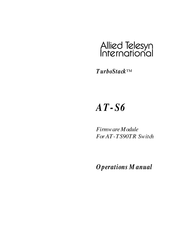 Allied Telesis TurboStack AT-S6 Operation Manual