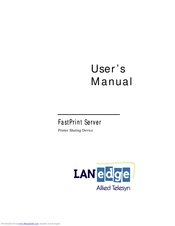Allied Telesis FastPrint Server User Manual