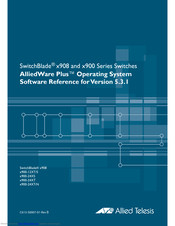 Allied Telesis SwitchBlade x900-24XS Software Reference Manual