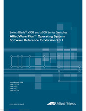 Allied Telesis SwitchBlade x908 Series Software Reference Manual