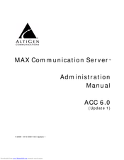 Altigen MAXCS ACC 6.0 Administration Manual