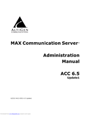 Altigen MAXCS ACC 6.5 Administration Manual