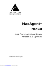 Altigen MaxAgent Manual