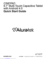 Aluratek CINEPAD AT197F Quick Start Manual