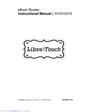 Aluratek Libre touch AEBK08FB Instructional Manual