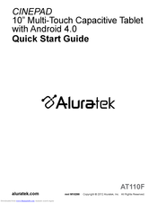Aluratek CINEPAD AT110F Quick Start Manual